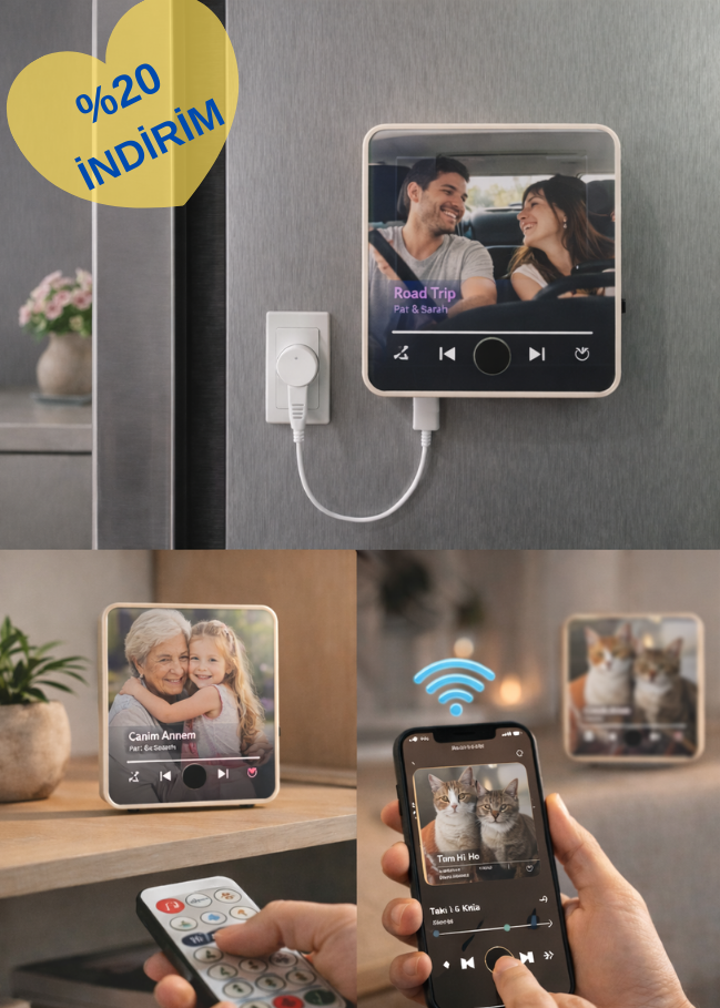 Kişiye Özel Fotoğraflı Müzik Çalar Magnet